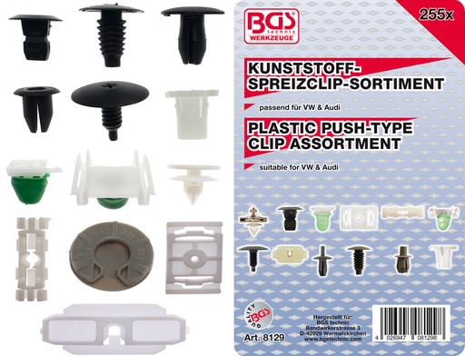 [BGS8129] Assortiment de clips carrosserie VAG 255 Pcs.