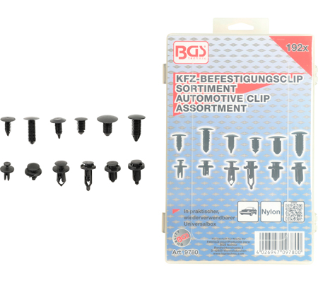 [BGS9780] Assortiment de clips 192 pcs