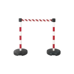 [NO2800068] Poteaux avec sangle rouge/blanc
