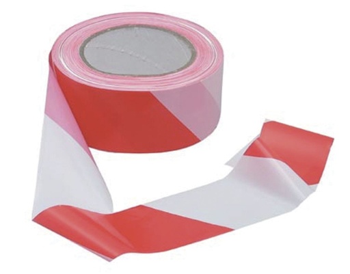 [NO3055009] Ruban rouge/blanc 500m