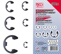 [BGS8039] Set de 300 E-Clips 1,5-22mm