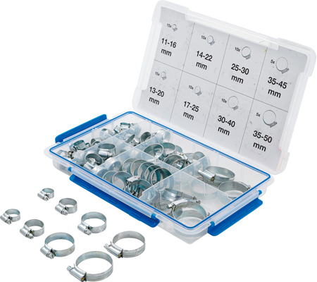 [BGS9547] Colliers de serrage inox 13-50mm 80 pcs