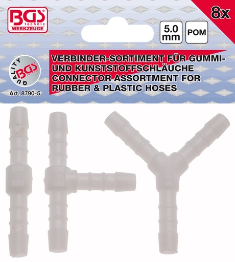 [BGS8790-5] 5 mm Hose Connector Assortment