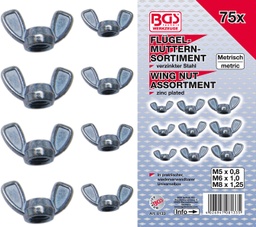 [BGS8133] Ecrous papillons 75 pcs