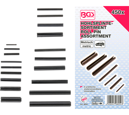 [BGS8054] Set de 450 goupilles élastiques