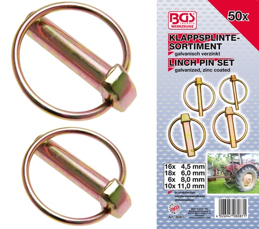 [BGS8087] Set de 50 goupilles d'arrêt