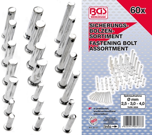 [BGS8137] Set de 60 axes de sécurité