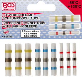 [BGS85220] 9-piece Soldering Connector Set, with Shrink Sleeve
