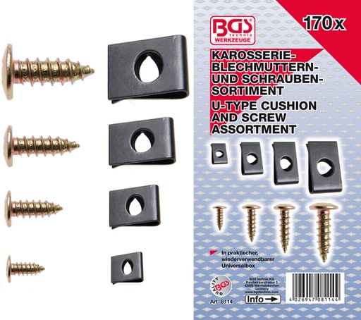 [BGS8114] Vis carrosserie 170 pcs