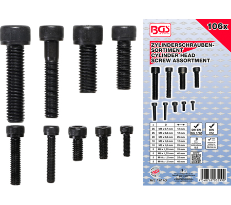 [BGS14140] Inbus bouten M4-5-6-8-10
