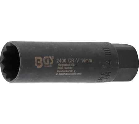 [BGS2400] Douille bougies 14 mm 3/8 x 65mm