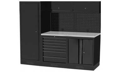 [SPUSS208S] USA Workshop serie RVS L 2,4m x 1,04m x 62 cm x H 2m