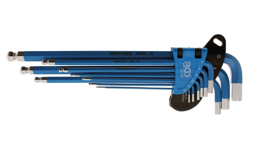 [BGS35100] Set blauwe inbussleutels 1,5-10mm