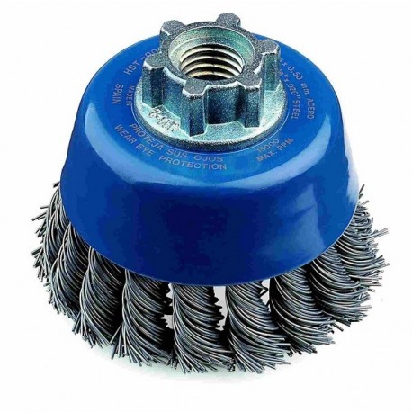 [HST0065KM14] Brosse cloche 65mm torsadée