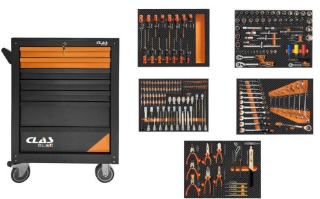 [EG1100BL] Servante 7 tiroirs - 214 outils