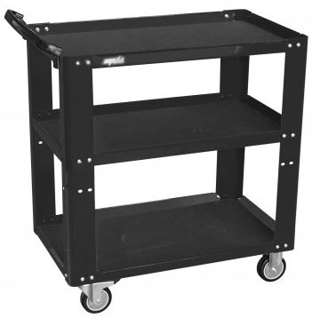 [SP40019BLK] Werkplaatstrolley zwart  MAX 200kg