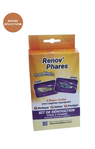 [RP3000] Kit de restauration de phares en 2 minutes