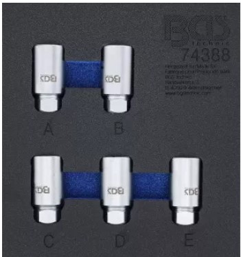 [BGS74388] Douilles pour boulons de sécurité Tesla