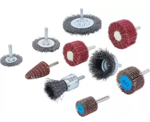 [BGS74499] Jeu de brosses métalliques et lamelles