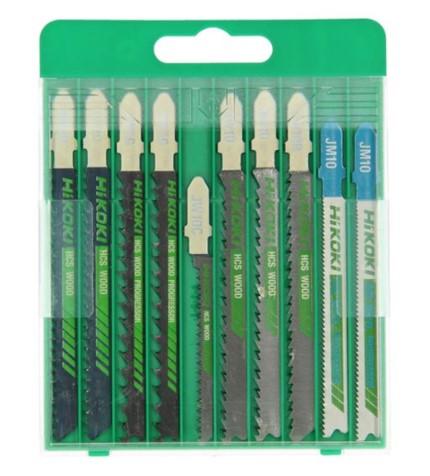[HIT750049] Set de 10 lames métal&bois pour scie sauteuse