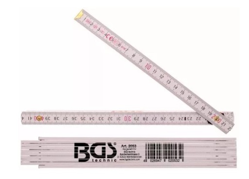 [BGS2053] Plooimeter hout geel 2M