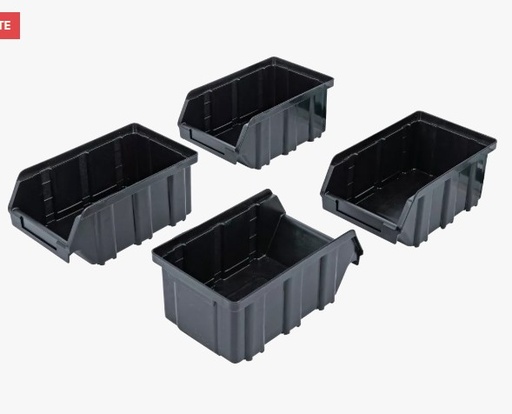 [BGS80195] Set 4 bakken met ophangrail