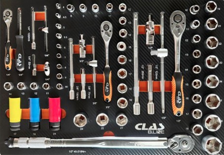 [OS1305BL] Gereedschapmodule doppen 65 delig