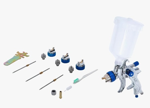 [BGS70048] Verfpistool met 3 sproeiers 1,2-1,7-2,0mm