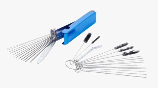 [BGS74438] Kit de nettoyage de gicleurs. Ø 0,4 - 0,5-0,6-0,7-0,8-0,9-1-1,1-1,2-1,3-1,4-1,6mm
