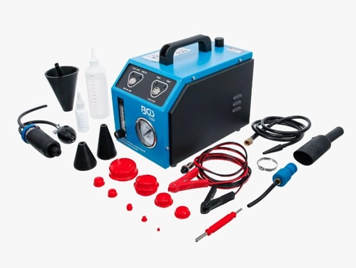 Rookmachine om snel en gemakkelijk lekkages te detecteren. 