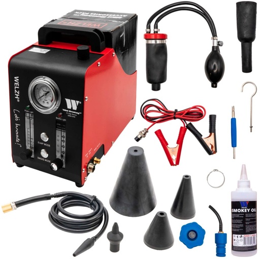 [5894-WW] Rookmachine. Diagnose apparaat om snel en gemakkelijk lekkages in diverse systemen te detecteren door middel van rook te produceren of druk.