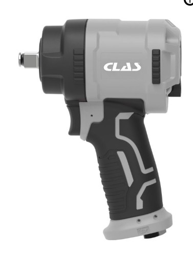 [OP1623] Slagmoersleutel kort 1/2" 1200 Nm