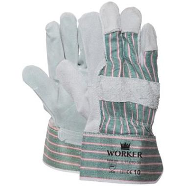 [1-11-070-00] Gants de travail tissus-croûte