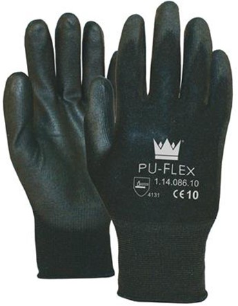 [1-14-086-09] Gants PU-flex nylon zwt CAT.2, L/9