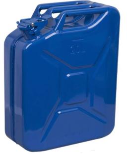 [BJ2000BL] Jerrycan Blauw - 20L staal