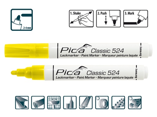 [PICA524/44] Pica Paint Marker Jaune - Geel