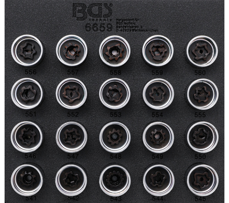 [BGS6659] Douilles pour écrous antivol VAG 20 pcs.